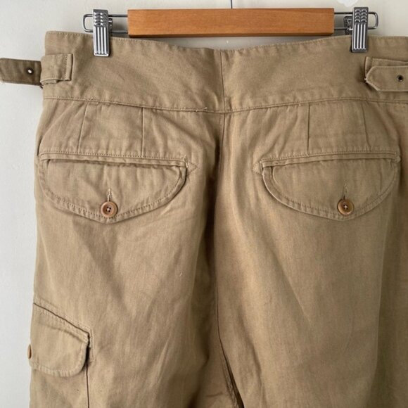 banana republic heritage explorer pant size 12 in Utilitarian Khaki linen cotton - Picture 8 of 13